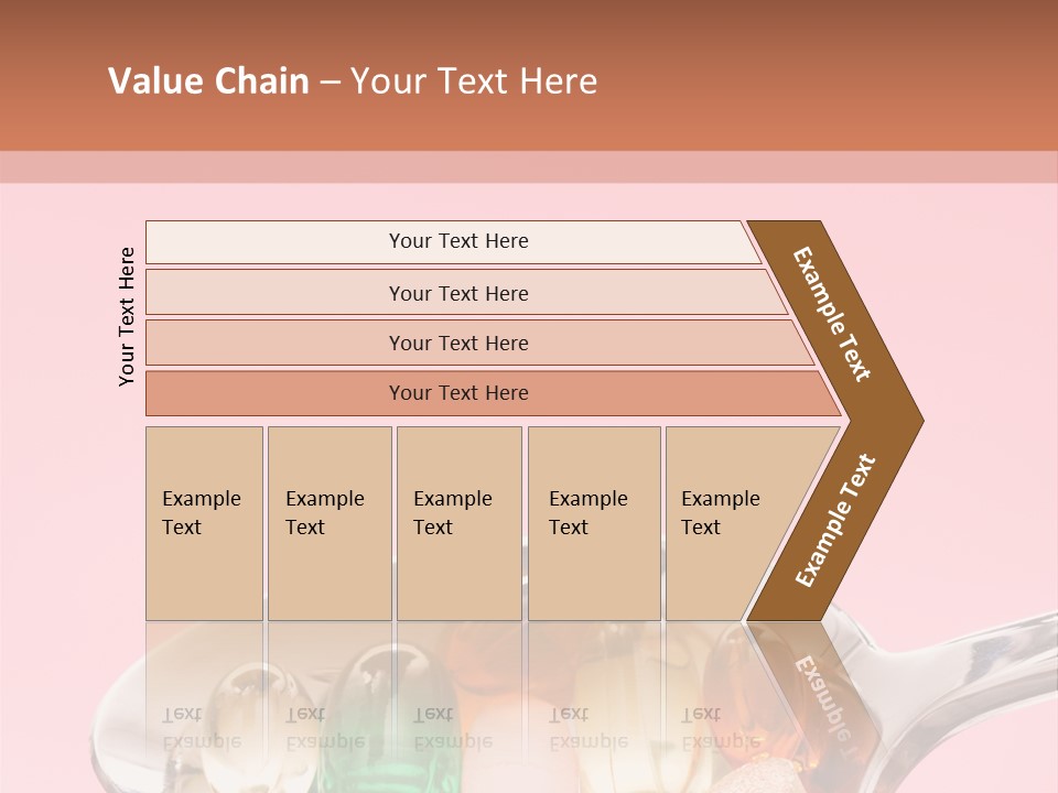 A Spoon Filled With Pills On Top Of A Pink Background PowerPoint Template