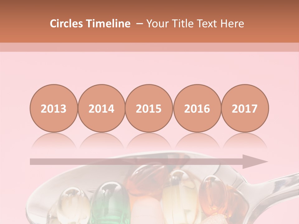 A Spoon Filled With Pills On Top Of A Pink Background PowerPoint Template