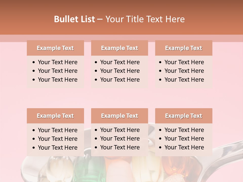A Spoon Filled With Pills On Top Of A Pink Background PowerPoint Template