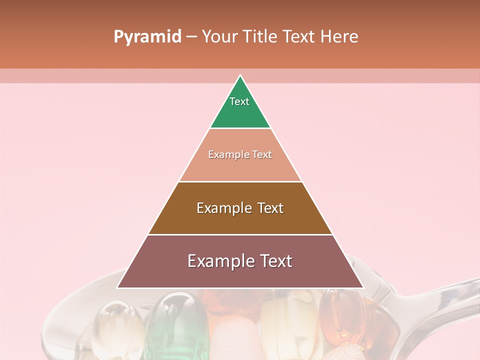 A Spoon Filled With Pills On Top Of A Pink Background PowerPoint Template