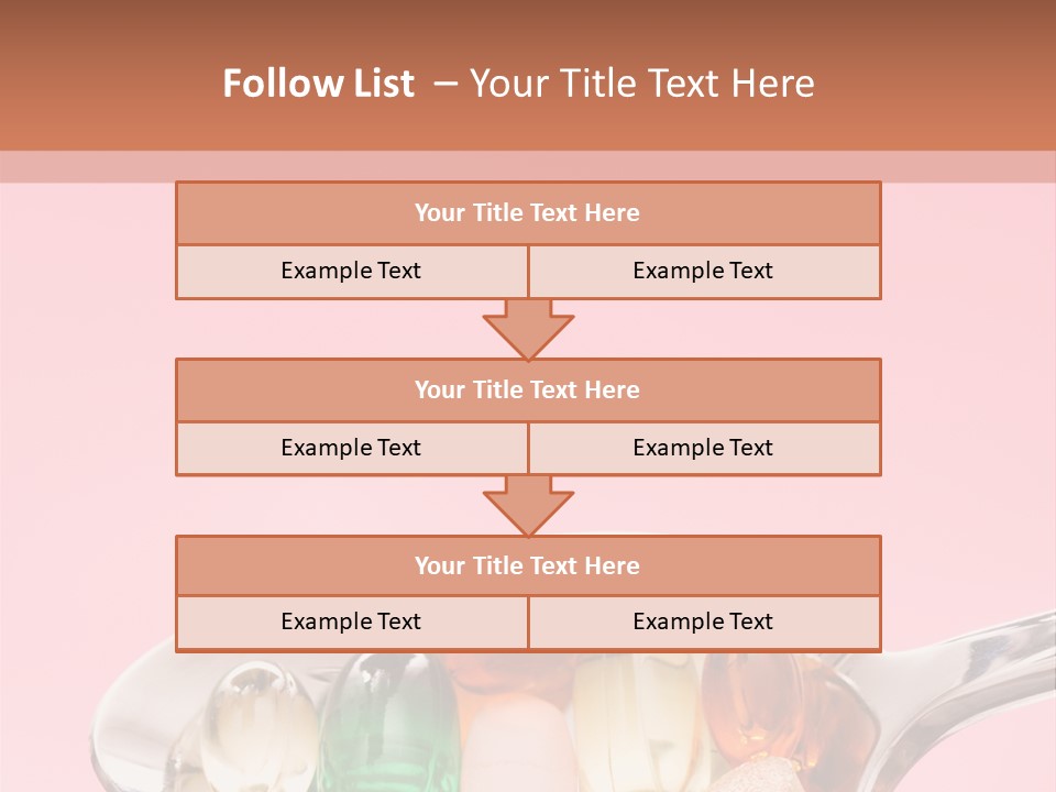 A Spoon Filled With Pills On Top Of A Pink Background PowerPoint Template