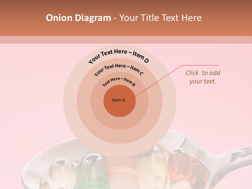A Spoon Filled With Pills On Top Of A Pink Background PowerPoint Template