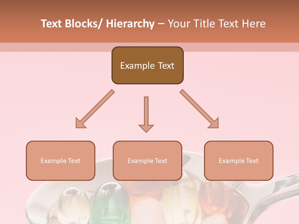 A Spoon Filled With Pills On Top Of A Pink Background PowerPoint Template