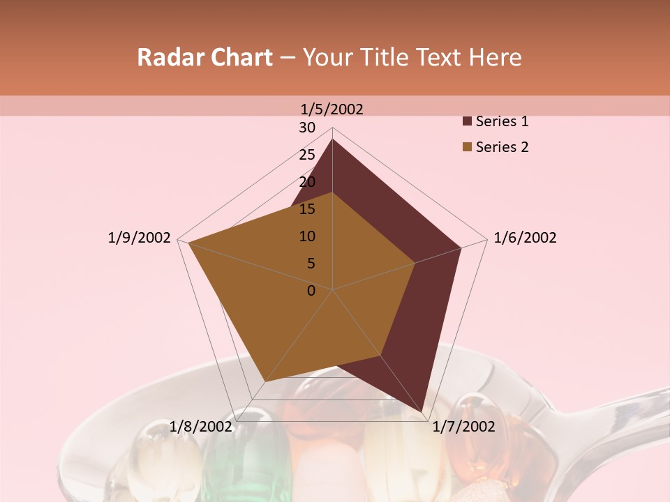 A Spoon Filled With Pills On Top Of A Pink Background PowerPoint Template