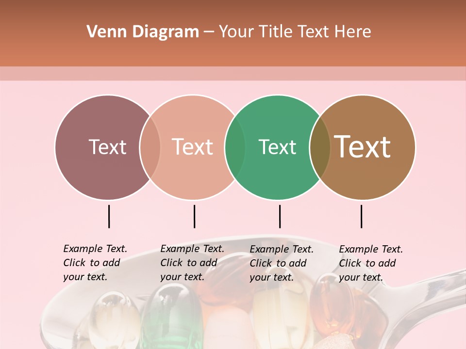 A Spoon Filled With Pills On Top Of A Pink Background PowerPoint Template