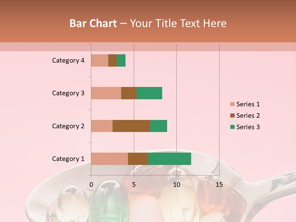 A Spoon Filled With Pills On Top Of A Pink Background PowerPoint Template