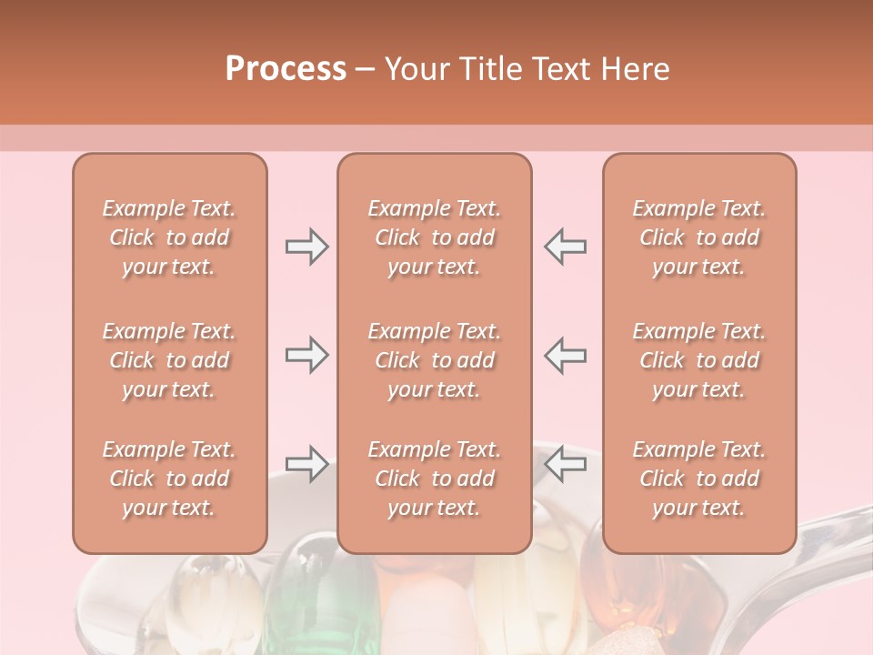 A Spoon Filled With Pills On Top Of A Pink Background PowerPoint Template