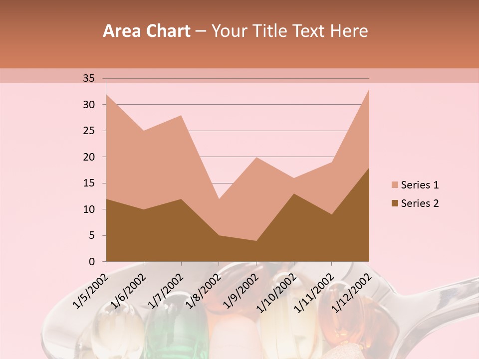A Spoon Filled With Pills On Top Of A Pink Background PowerPoint Template