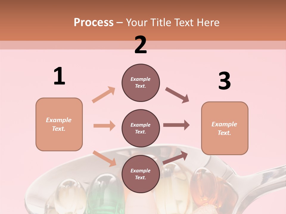 A Spoon Filled With Pills On Top Of A Pink Background PowerPoint Template