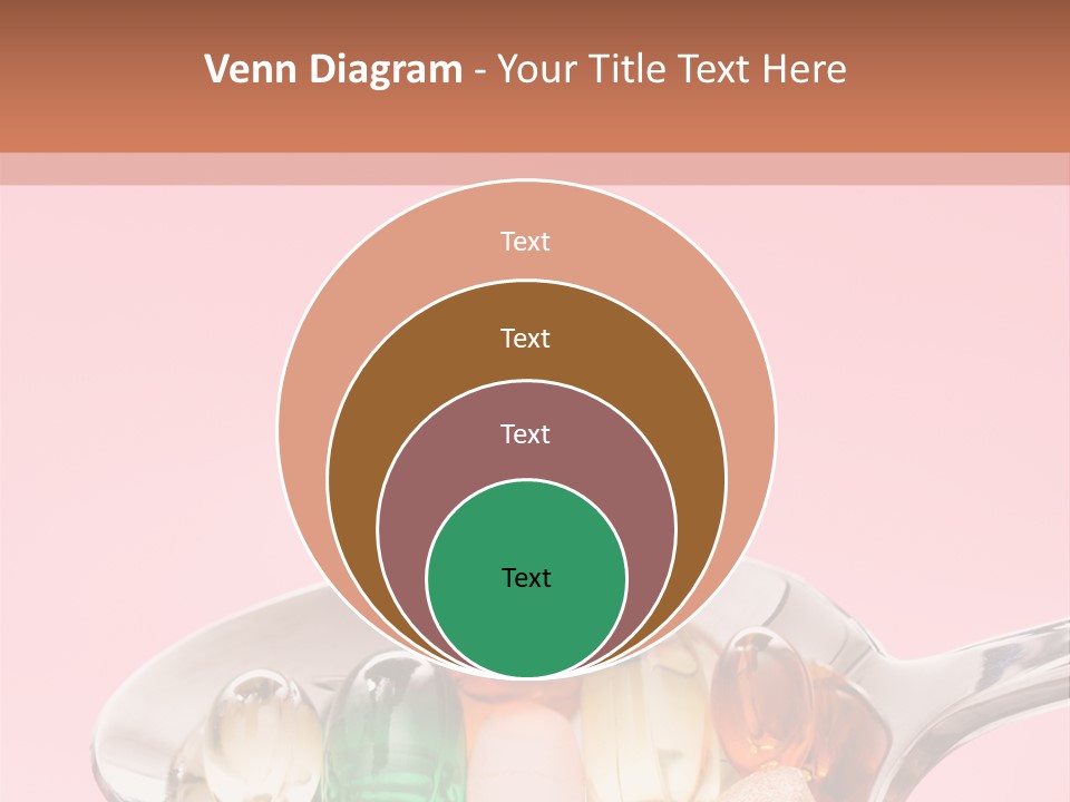A Spoon Filled With Pills On Top Of A Pink Background PowerPoint Template
