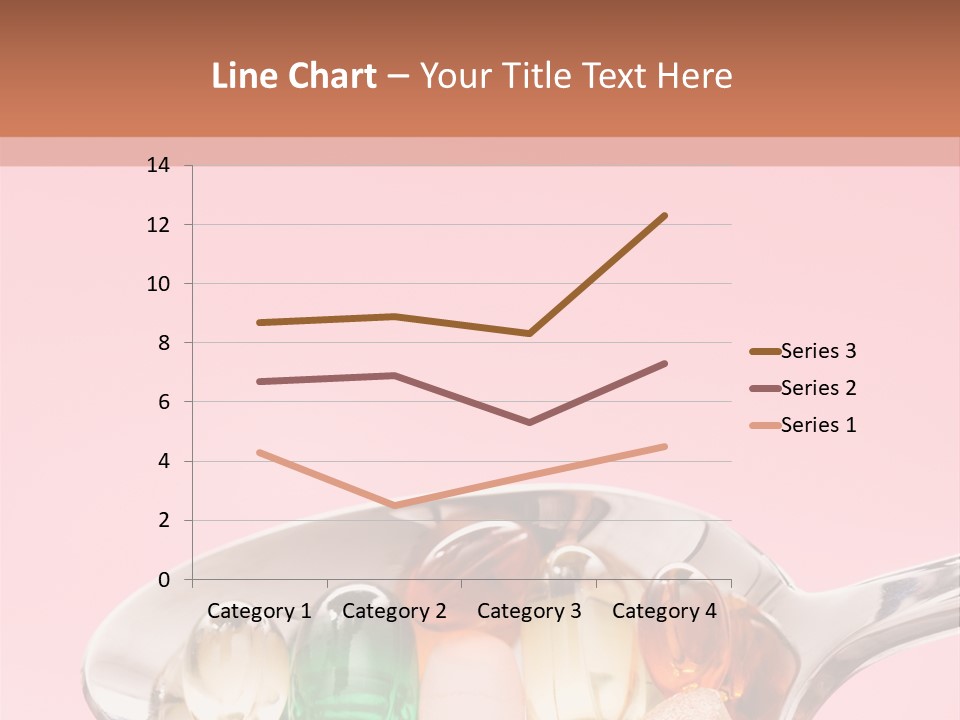 A Spoon Filled With Pills On Top Of A Pink Background PowerPoint Template