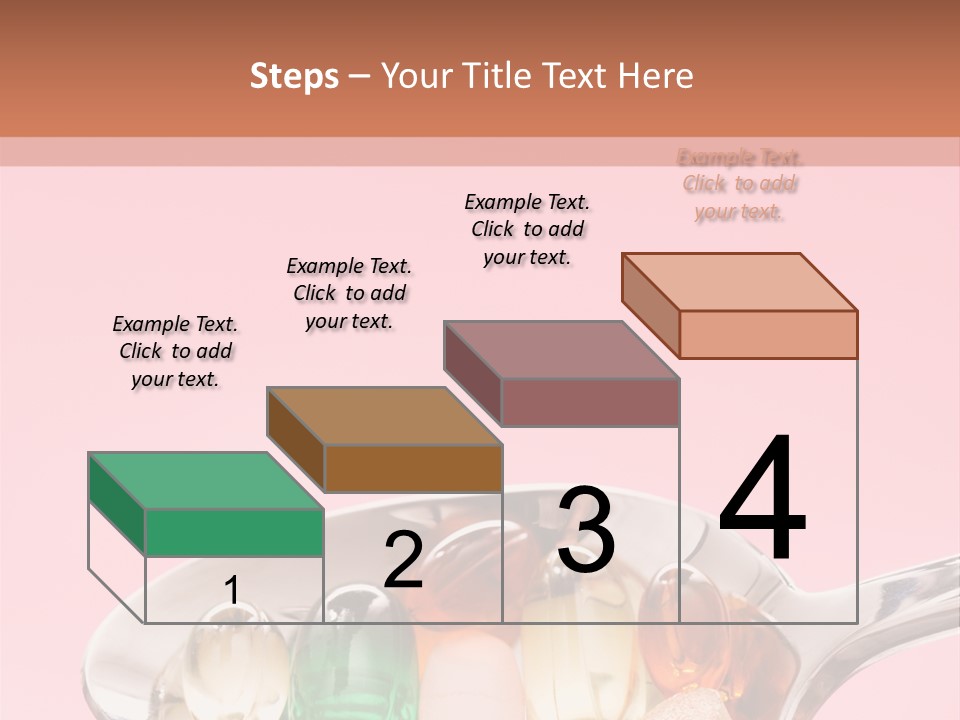 A Spoon Filled With Pills On Top Of A Pink Background PowerPoint Template