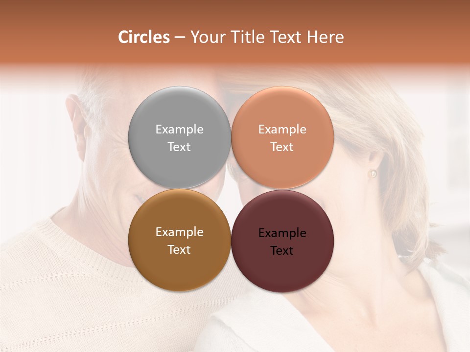 A Man And Woman Are Smiling For The Camera PowerPoint Template