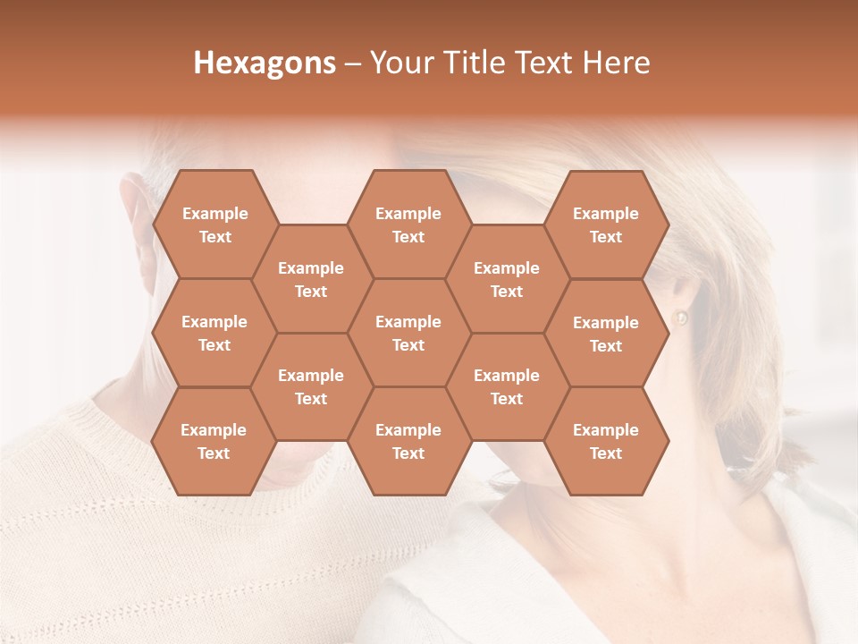 A Man And Woman Are Smiling For The Camera PowerPoint Template