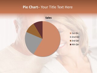 A Man And Woman Are Smiling For The Camera PowerPoint Template