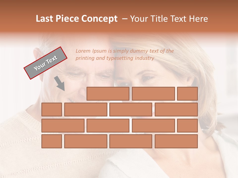 A Man And Woman Are Smiling For The Camera PowerPoint Template