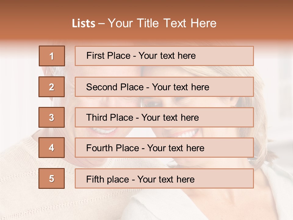 A Man And Woman Are Smiling For The Camera PowerPoint Template