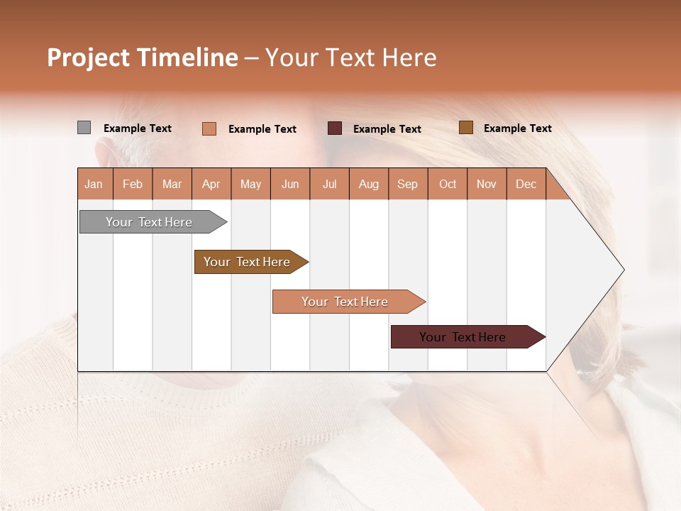 A Man And Woman Are Smiling For The Camera PowerPoint Template