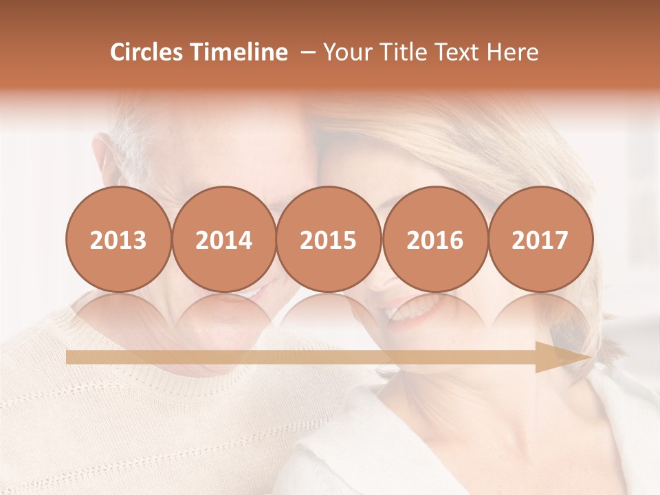 A Man And Woman Are Smiling For The Camera PowerPoint Template