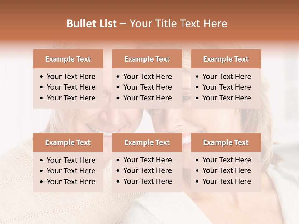 A Man And Woman Are Smiling For The Camera PowerPoint Template