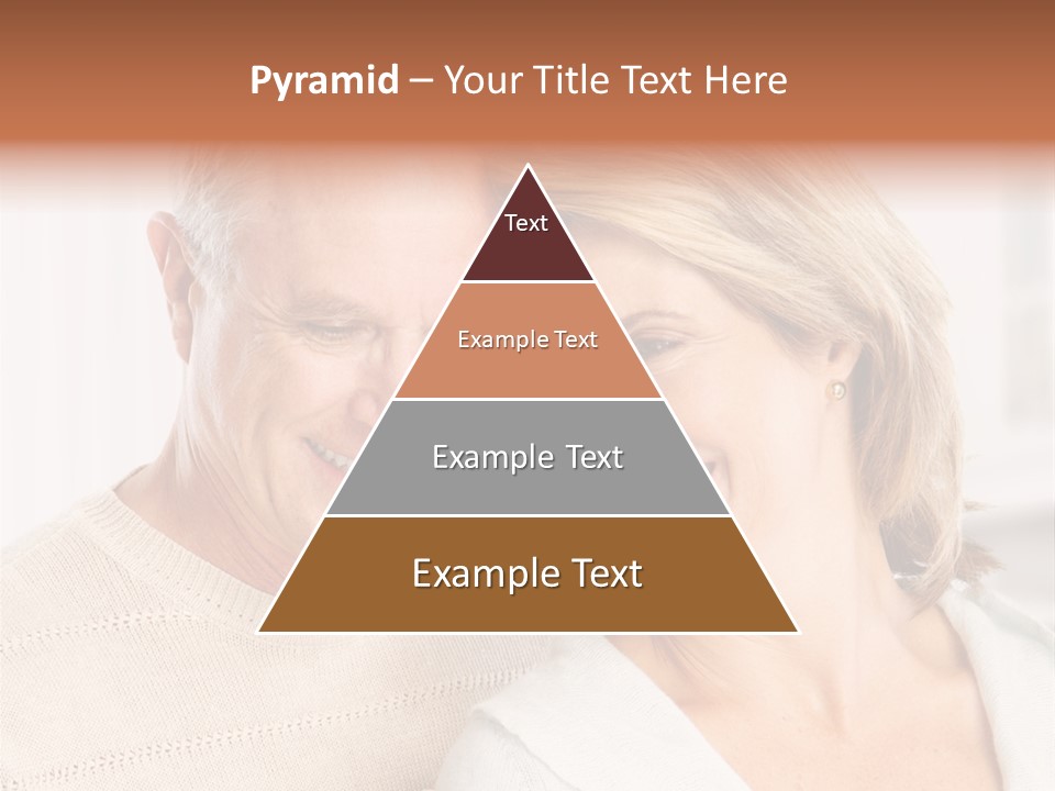 A Man And Woman Are Smiling For The Camera PowerPoint Template