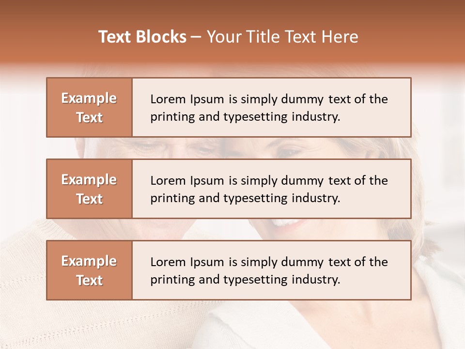 A Man And Woman Are Smiling For The Camera PowerPoint Template