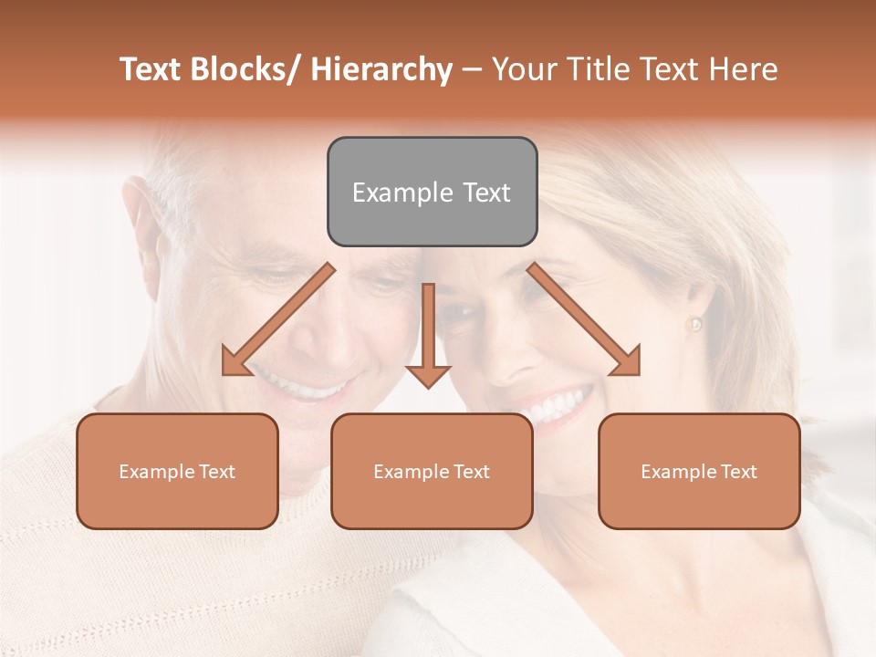 A Man And Woman Are Smiling For The Camera PowerPoint Template