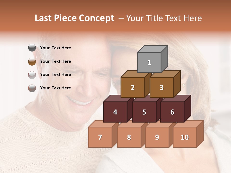 A Man And Woman Are Smiling For The Camera PowerPoint Template