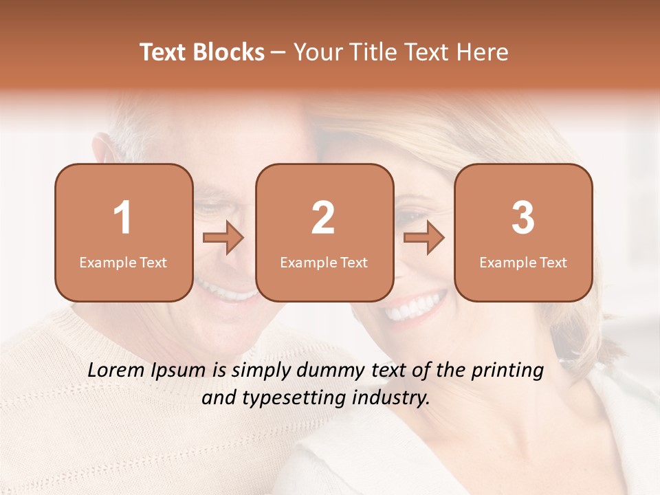 A Man And Woman Are Smiling For The Camera PowerPoint Template