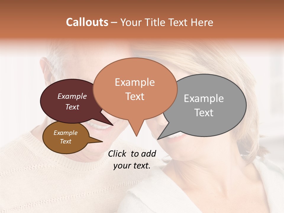 A Man And Woman Are Smiling For The Camera PowerPoint Template