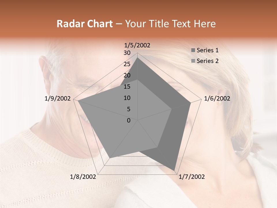 A Man And Woman Are Smiling For The Camera PowerPoint Template