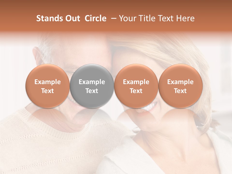 A Man And Woman Are Smiling For The Camera PowerPoint Template