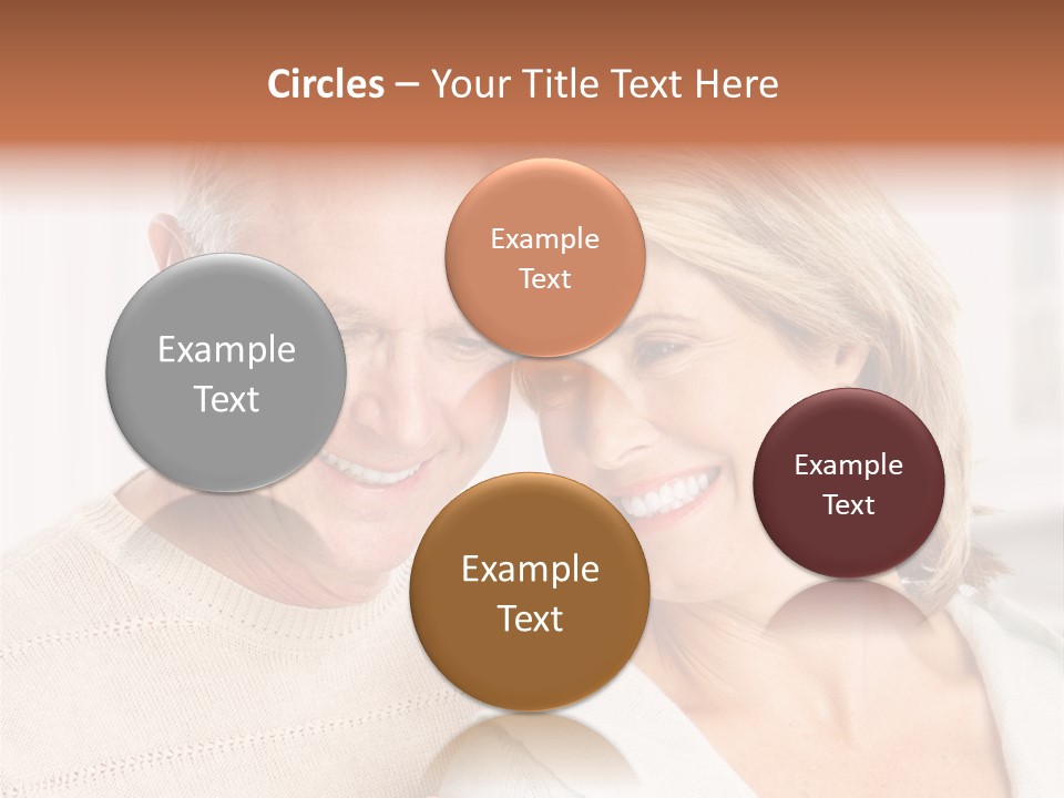 A Man And Woman Are Smiling For The Camera PowerPoint Template