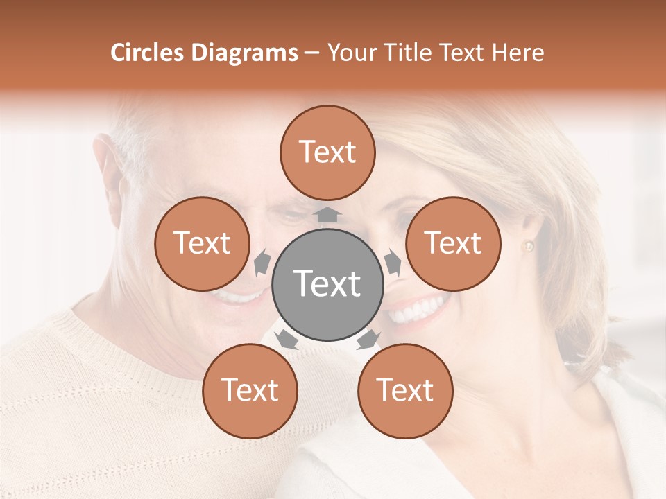 A Man And Woman Are Smiling For The Camera PowerPoint Template