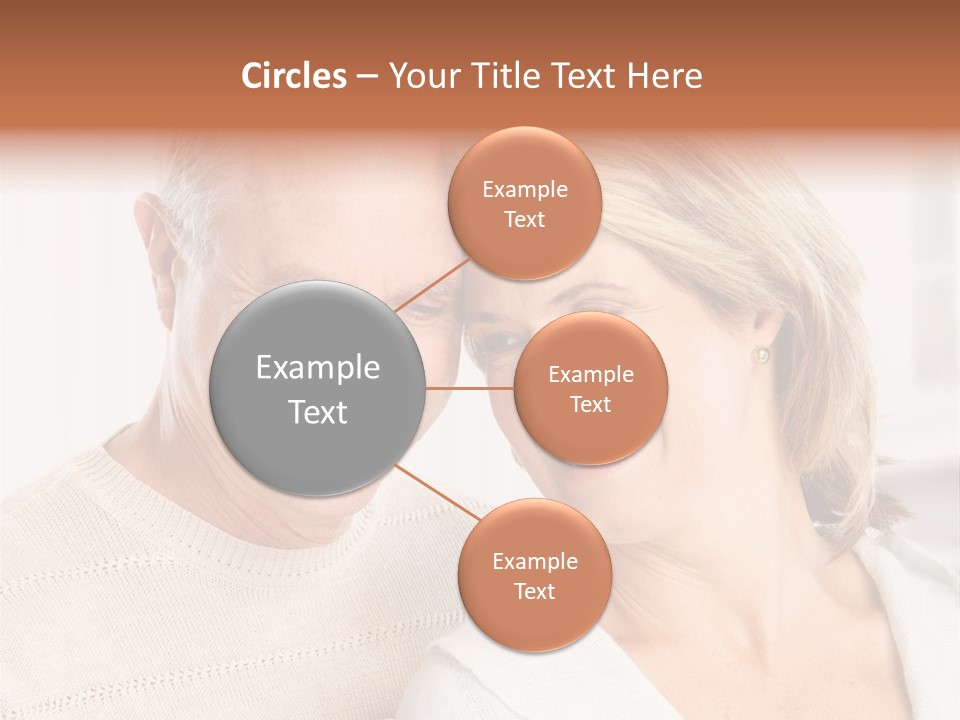 A Man And Woman Are Smiling For The Camera PowerPoint Template