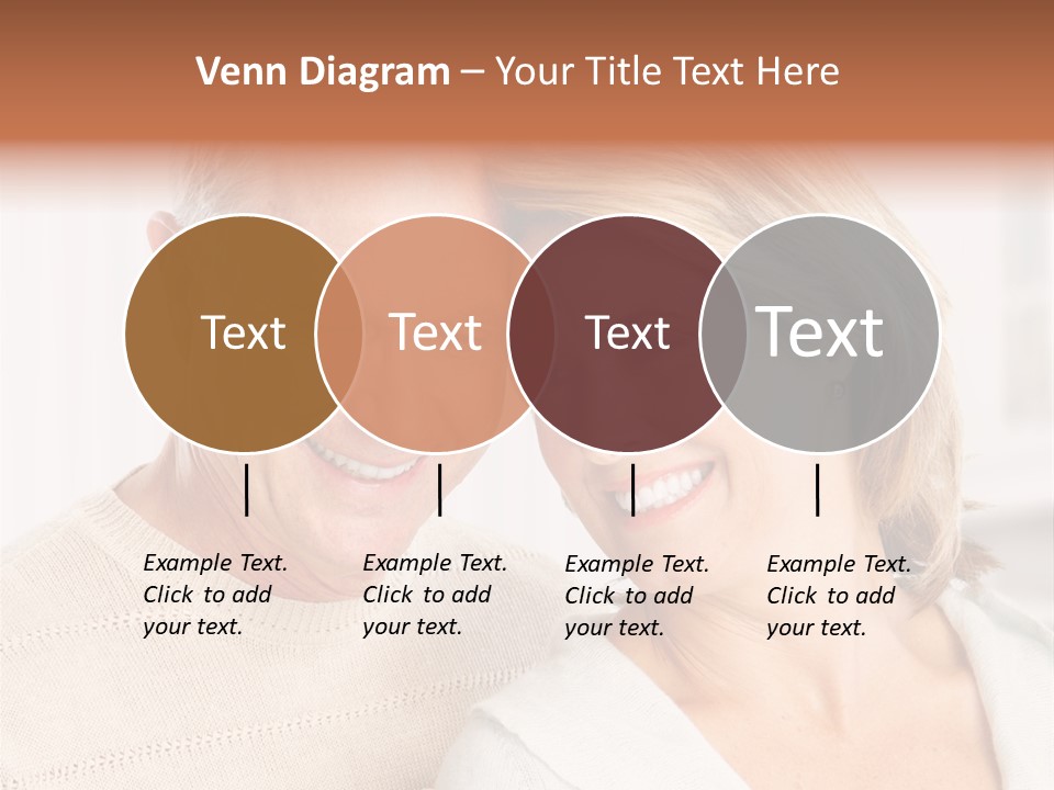 A Man And Woman Are Smiling For The Camera PowerPoint Template