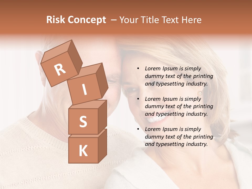 A Man And Woman Are Smiling For The Camera PowerPoint Template