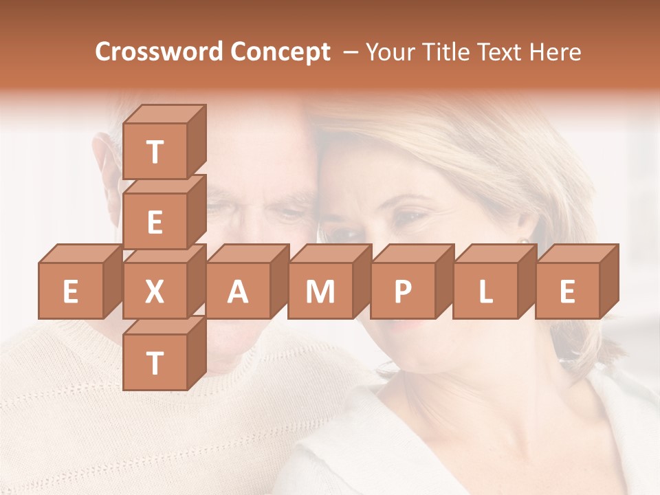 A Man And Woman Are Smiling For The Camera PowerPoint Template