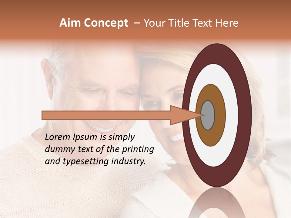 A Man And Woman Are Smiling For The Camera PowerPoint Template