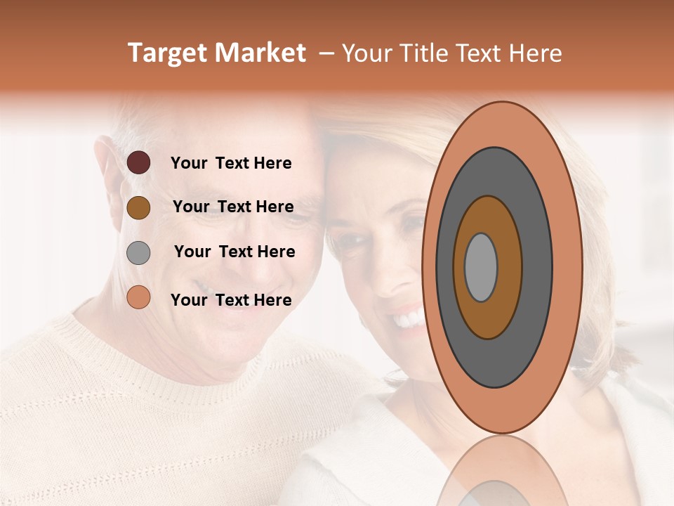 A Man And Woman Are Smiling For The Camera PowerPoint Template