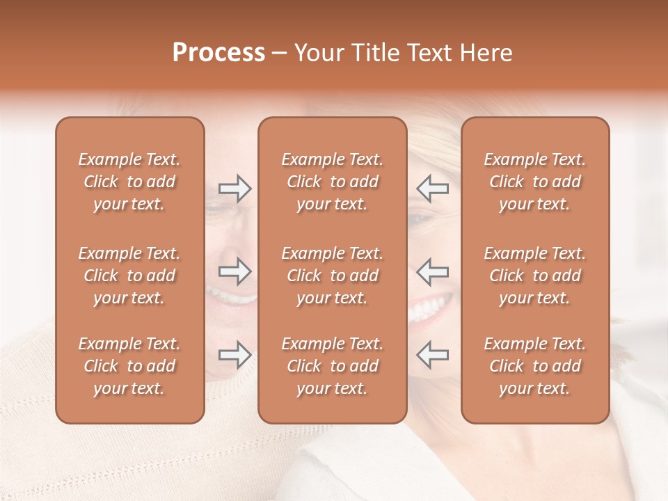 A Man And Woman Are Smiling For The Camera PowerPoint Template