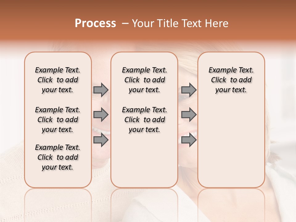 A Man And Woman Are Smiling For The Camera PowerPoint Template