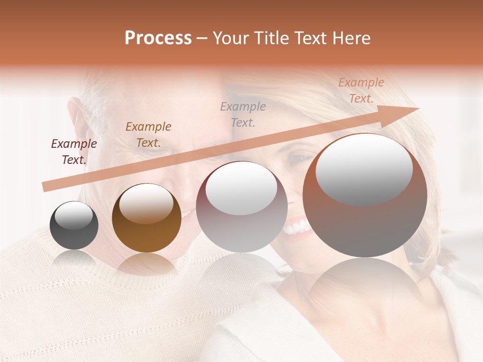 A Man And Woman Are Smiling For The Camera PowerPoint Template