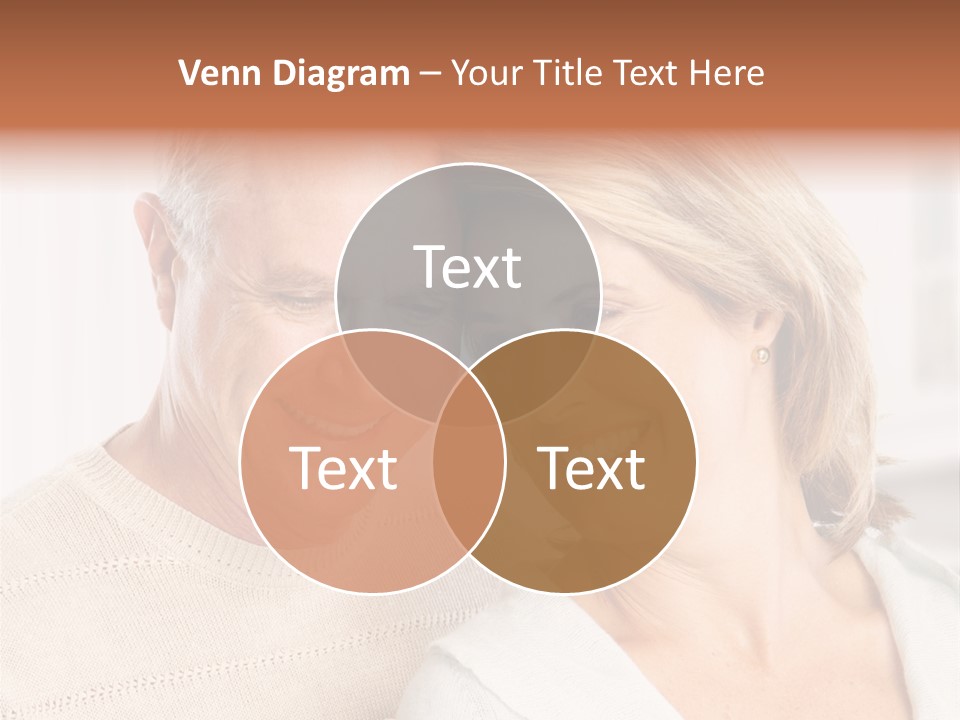 A Man And Woman Are Smiling For The Camera PowerPoint Template
