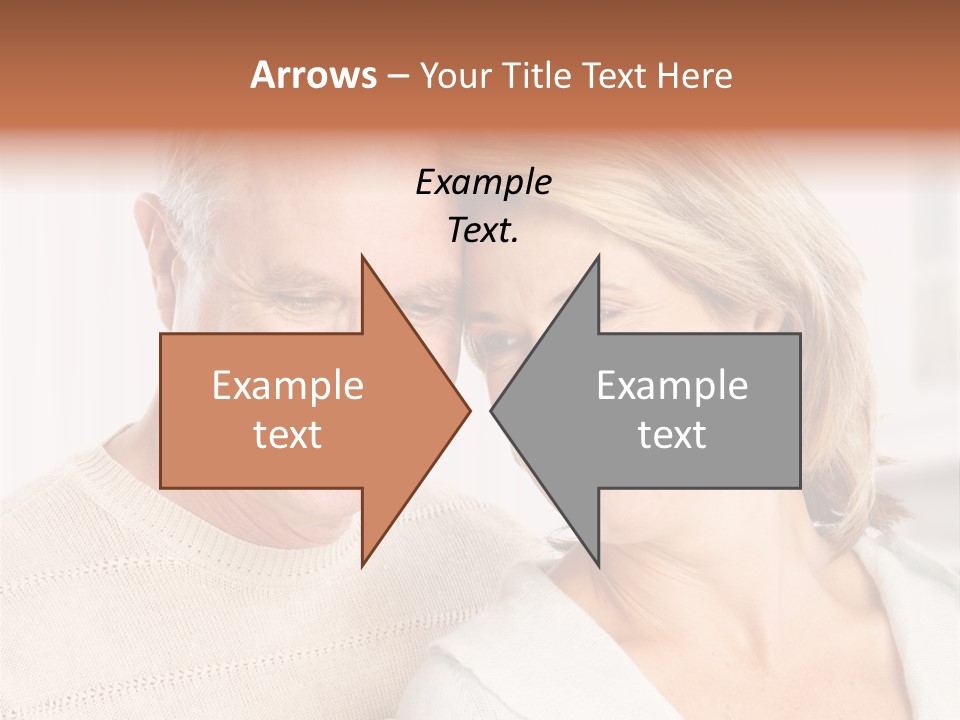 A Man And Woman Are Smiling For The Camera PowerPoint Template