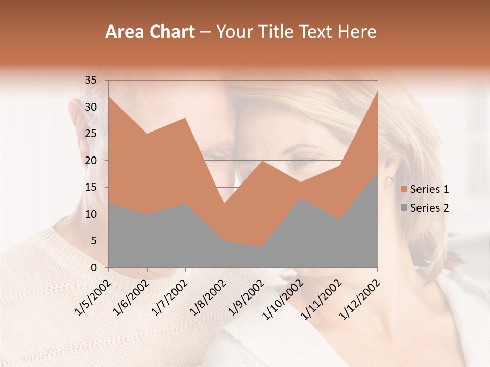 A Man And Woman Are Smiling For The Camera PowerPoint Template