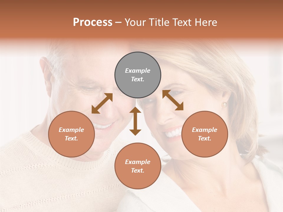 A Man And Woman Are Smiling For The Camera PowerPoint Template