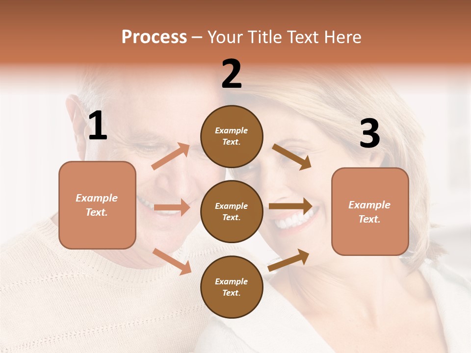 A Man And Woman Are Smiling For The Camera PowerPoint Template