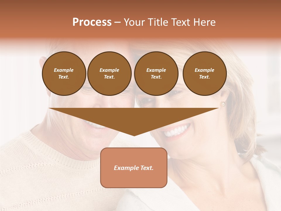 A Man And Woman Are Smiling For The Camera PowerPoint Template