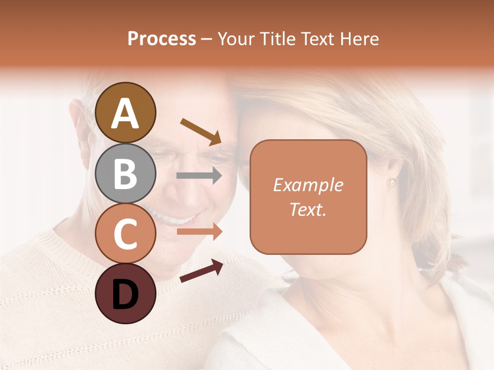 A Man And Woman Are Smiling For The Camera PowerPoint Template
